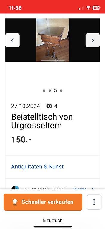 Tables: Urgrossmutter s Tischli – D'occasion à Auenstein par Carolli 1