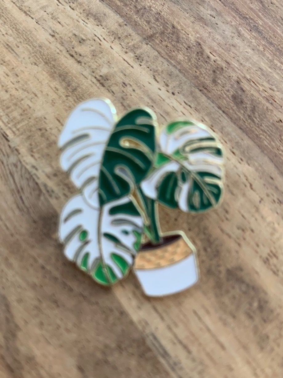 Placchette & Badge: Pin Pflanze Monstera – Nuovo e nell'imballaggio originale da Geneve venduto da vane267