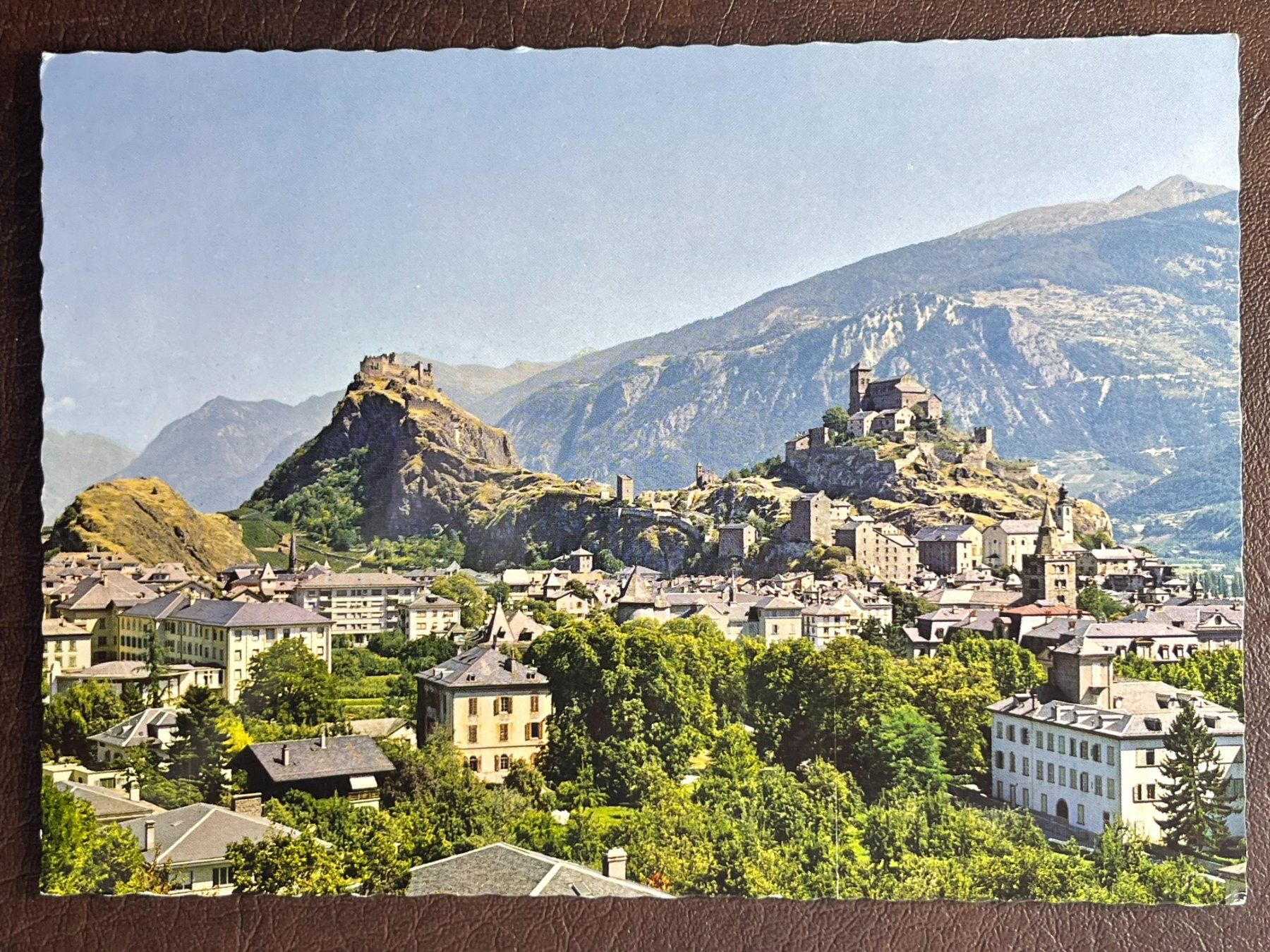 Ansichtskarten: Sion, Valère et Tourbillon – Gebraucht aus Steg VS von danwer74