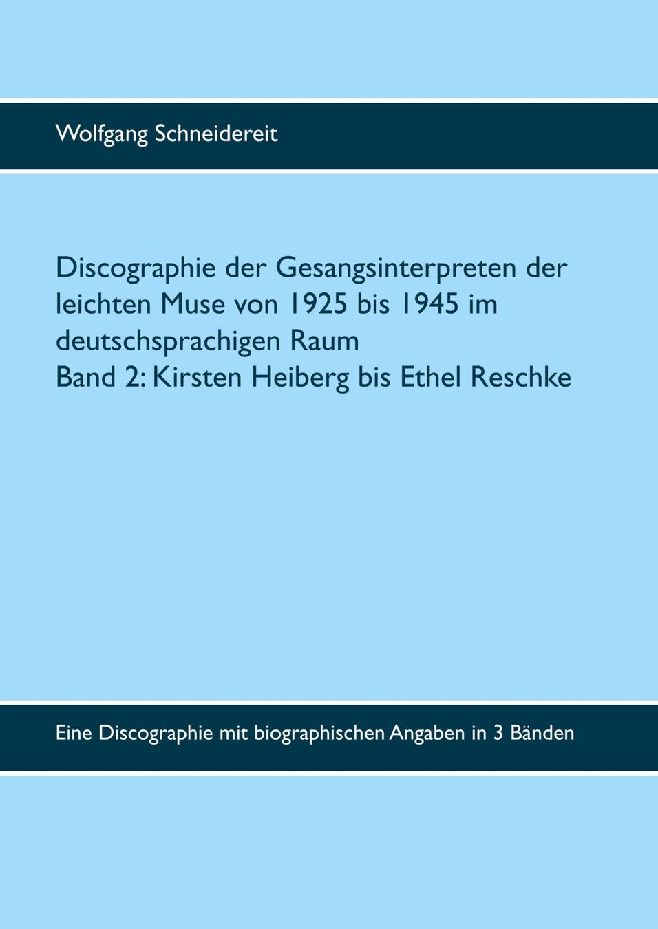 Bücher: Discographie der Gesangsinterpreten – Gebraucht aus Winterthur von Musikmamsell 2