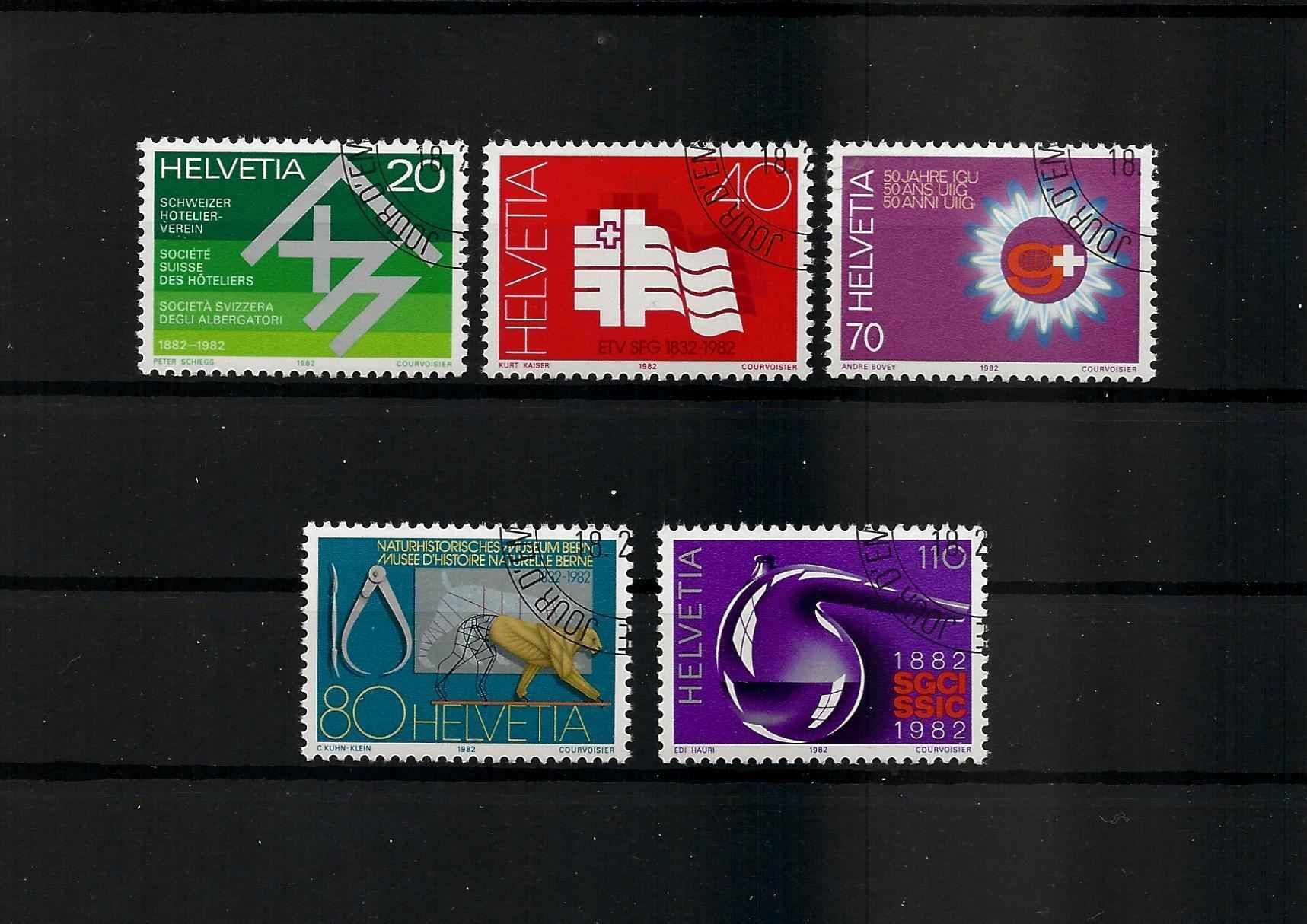 Tutti i francobolli: SUISSE 1982 Timbres de propagande I – Usato da Bussigny venduto da jacky1953