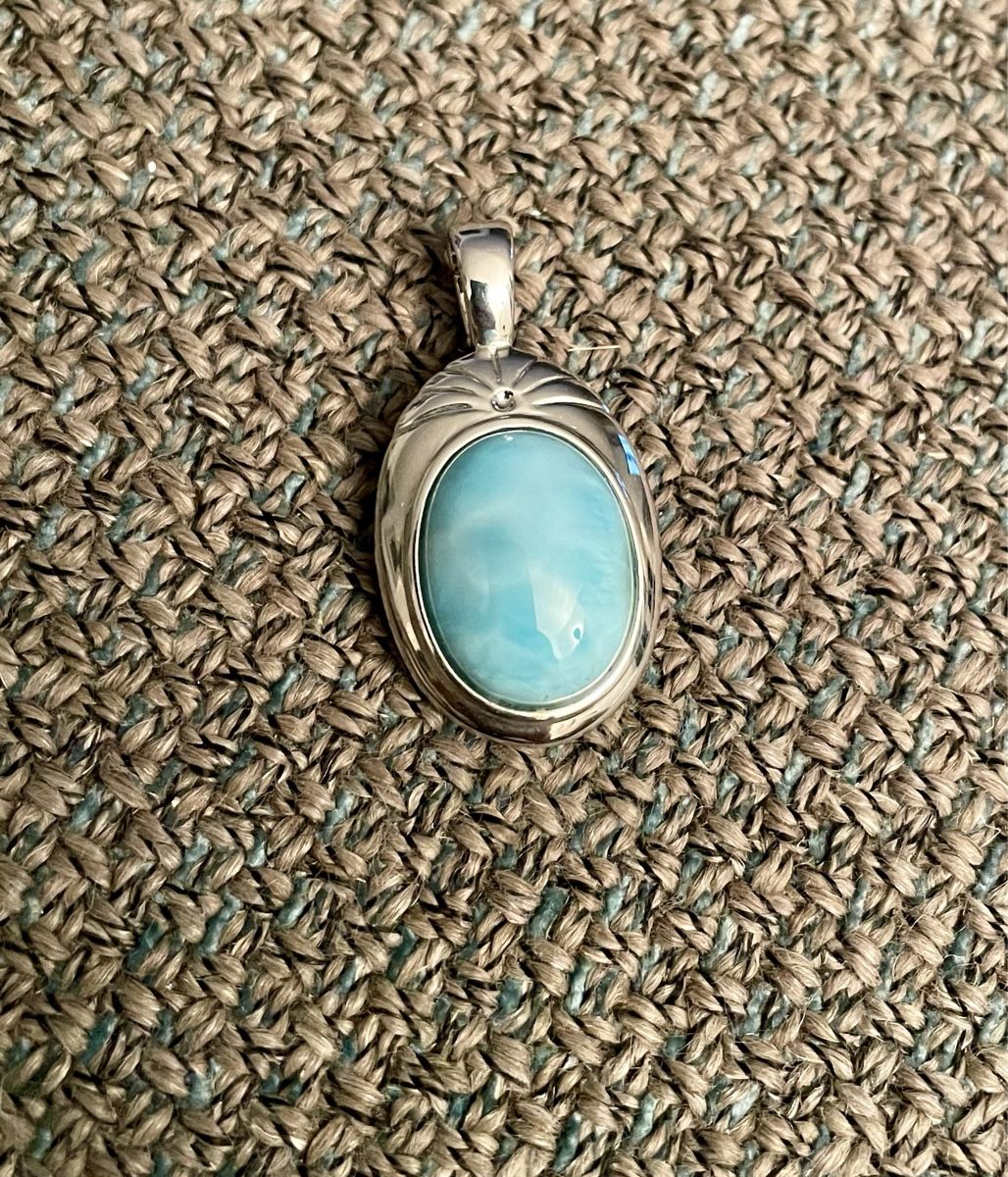 Ciondoli: Larimar Anhänger mit 925 Silber – Usato da Zürich venduto da doeni95