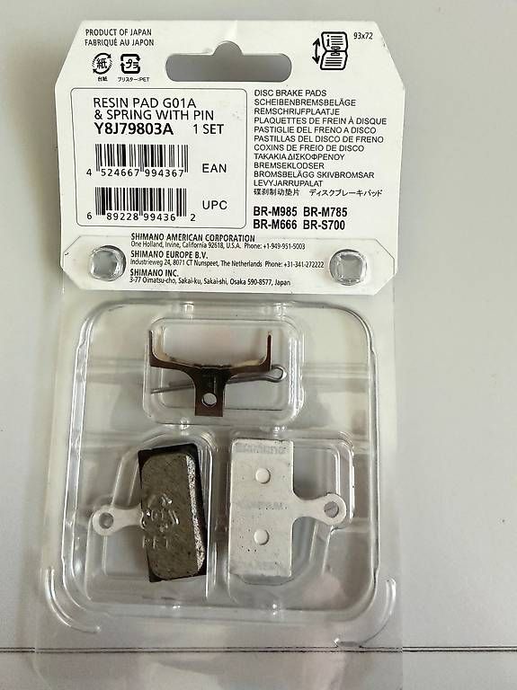 Ersatzteile: Bremsbeläge Shimano G01A – Neu und originalverpackt aus Davos Dorf von 1962davos 1