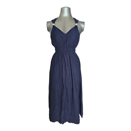 Neues Sommerkleid / Maxikleid Dunkelblau – Viskose Grösse M
