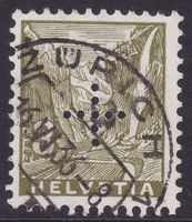 Verwaltungsmarke SBK-Nr. 1 (Eingelochtes Kreuz 1935-1937)