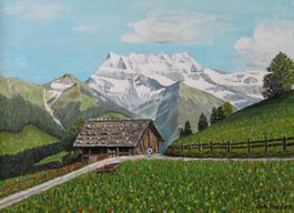 J. RUFENER 1987, BERGSCHEUNE UND DENTS DU MIDI - WALLIS