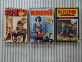 3 alte KRIMI - ROMANE aus den 1970-er Jahren - M364