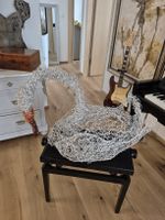 Deko Schwan aus Draht, Handarbeit, Aludraht, Vintage! (53)