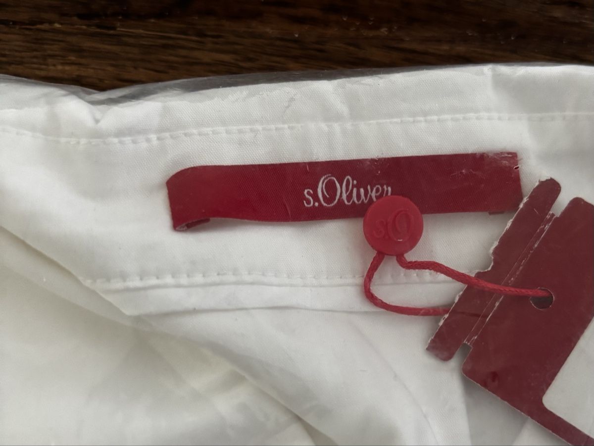 S.Oliver Camicette: S. Oliver weisse Stretch-Bluse Gr. 46 neu – Nuovo e nell'imballaggio originale da Rümlingen venduto da Mmoni 3
