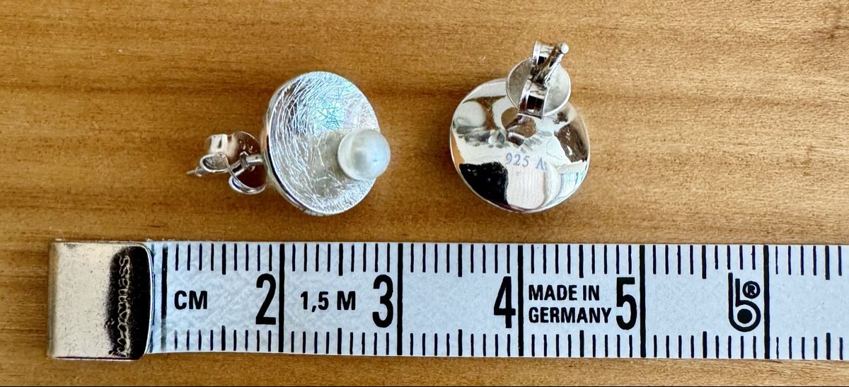 Ohrringe & -stecker: Elegante Ohrstecker, 925er Silber mit Perle – Neu (gemäss Beschreibung) aus Rüti ZH von MapleLeaf62 2
