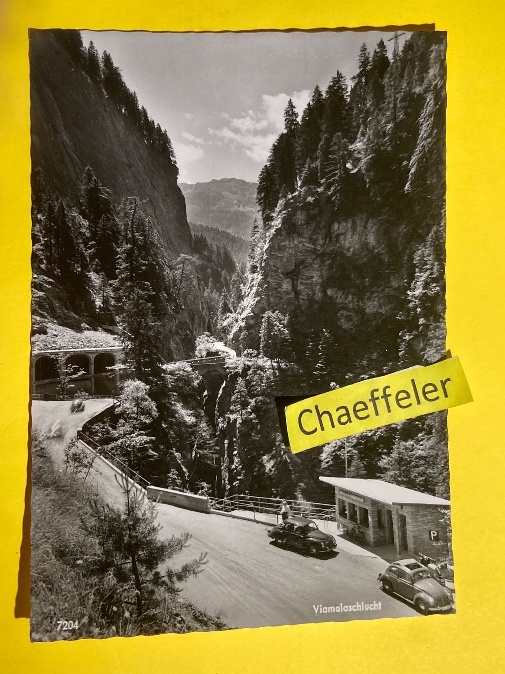 Cartoline postali: 7204 Viamalaschlucht – Usato da Zürich venduto da Chaeffeler