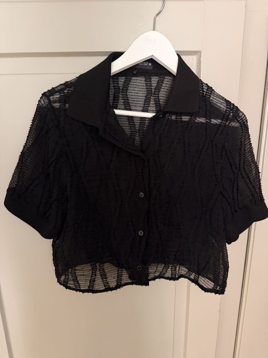 Zara Camicette: Schwarzes Spitzen Poloshirt – Nuovo (secondo la descrizione) da Zürich venduto da fat_b7yf