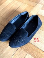 Ballerines noires daim élégantes pointure 38