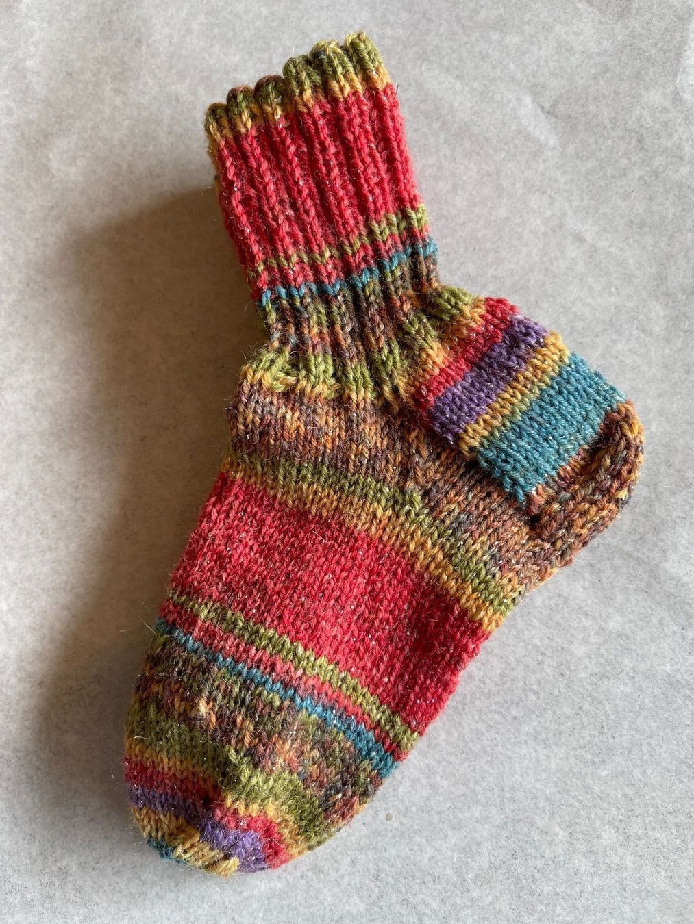 Calze per bambini: Socken Gr. 24/25 mit Glitzer – Nuovo (secondo la descrizione) da Urnäsch venduto da pas_5r9c 1