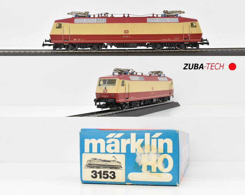 Märklin 3153 E-Lok BR 120 TEE DB H0 WS Analog mit OVP (Gebraucht) in St ...