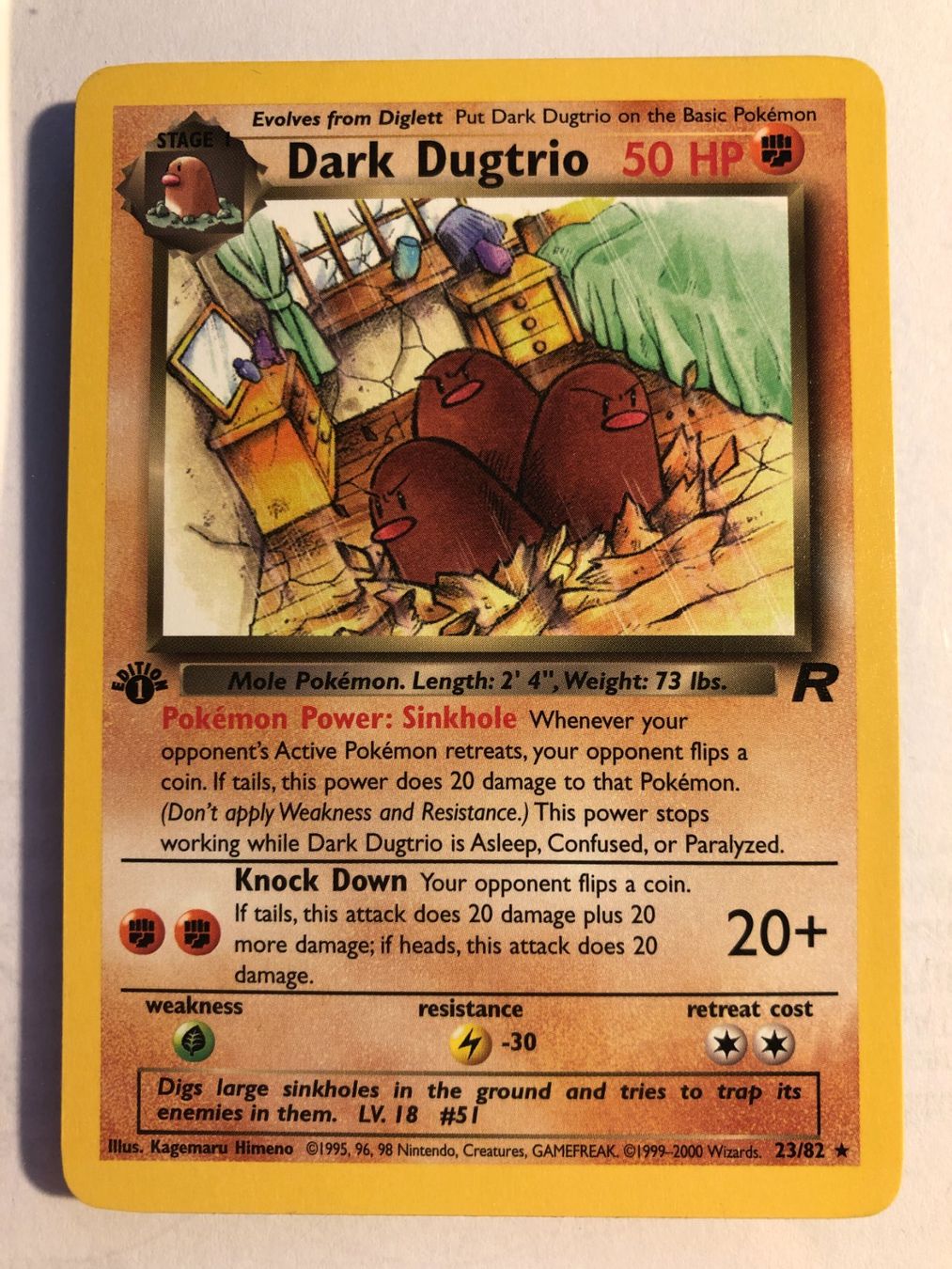Dark Dugtrio 1st edition (rare) Team Rocket - MINT - ab 1.- (Gebraucht ...