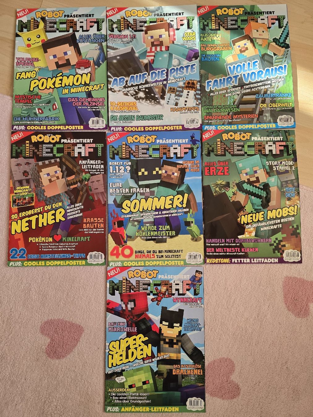 Riviste & Magazine: Minecraft Hefte 2017 Erstausgaben! 1-7 – Nuovo (secondo la descrizione) da Büsserach venduto da sobis.trade