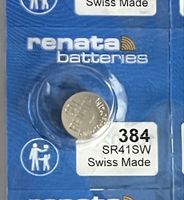 Renata 384 Knopfzelle, neu, originalverpackt, Swiss Made!