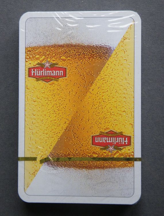 Brauerei HÜRLIMANN Bier Zürich JASSKARTEN Logo neu 1