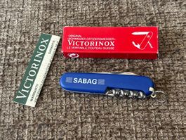 Altes Sackmesser VICTORINOX „Sabag“ Blau NEU OVP RAR