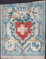 Rayon I (h'blau), T.36 A2-O - gesuchter Druckstein, K: 850.-