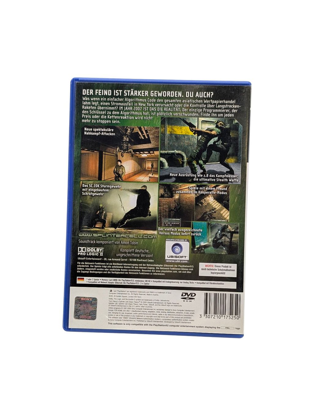 Splinter Cell Chaos Theory PS2 | Jeu complet original rétro