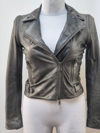 Coole Lederjacke/Gilet von "Le Sentier" Gr. 38