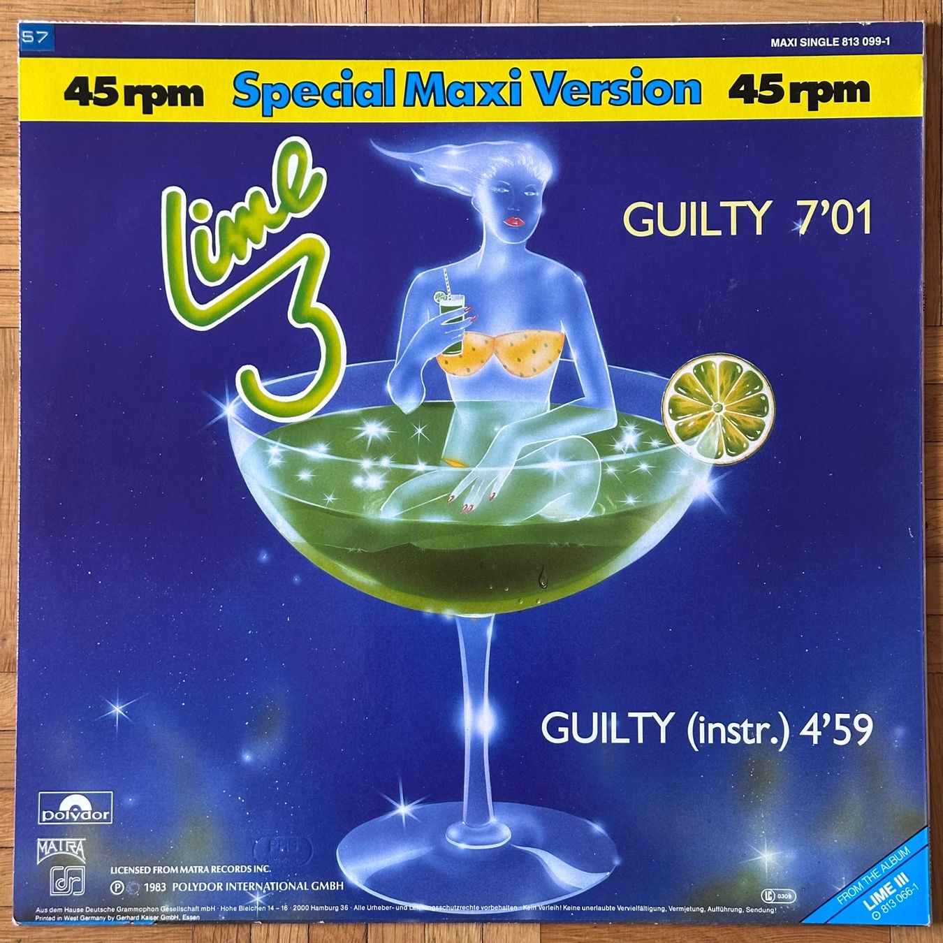 Vinyles: MAXI - Lime – Guilty – D'occasion à Breganzona par Onairda75 1