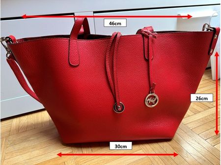 Magnifique Tote / Shopping Bag en cuir rouge