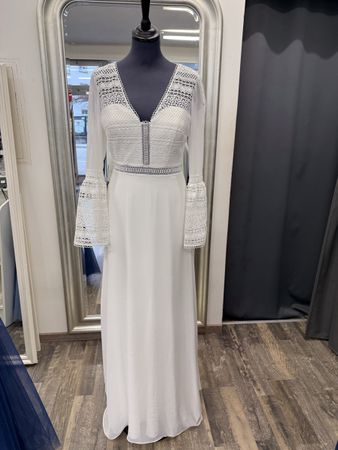 Brautkleid / Hochzeitskleid, Gr. 36, Langarm, Spitze, Neu!