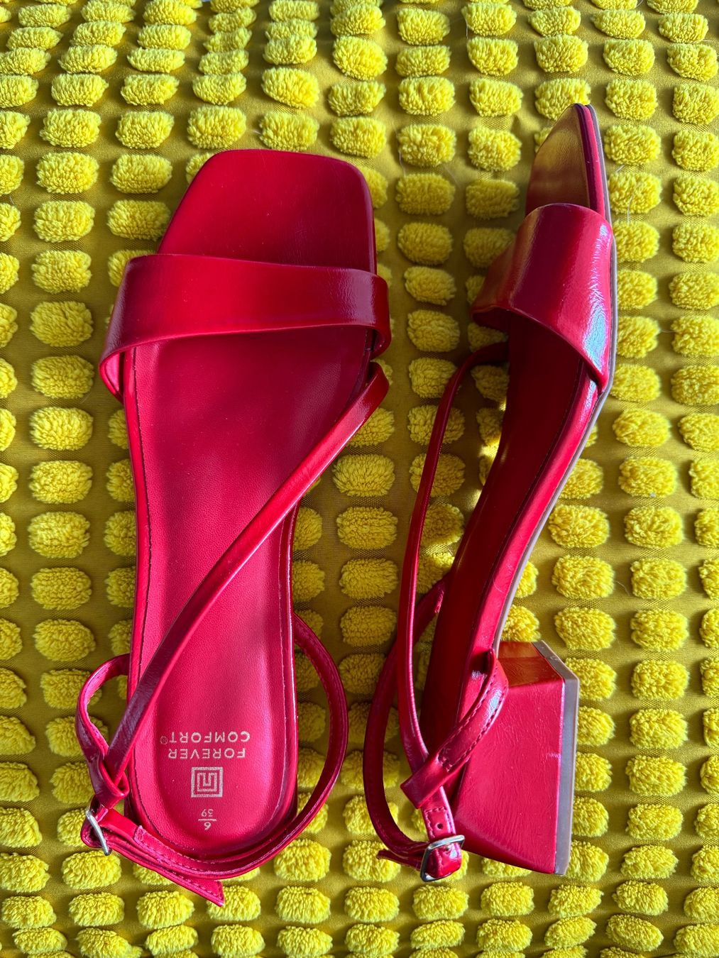 Next Damenschuhe: NEXT Red Heel Sandals size 39 – Gebraucht aus Zürich von gosia_z
