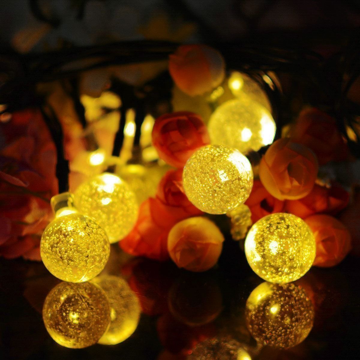 Ghirlande e barre luminose: Solar Lichterkette Aussen mit LED Kugel – Nuovo (secondo la descrizione) da Thun venduto da keller001 1