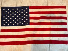 USA Flagge rot/weiss/blau Stoff Grösse XL gebraucht