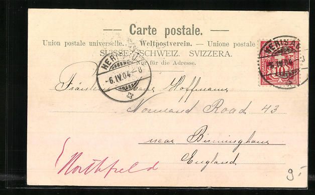 Cartes postales: Herisau, Heinrichsbad mit Strassenpartie – D'occasion à Berlin par bartko-reher 1