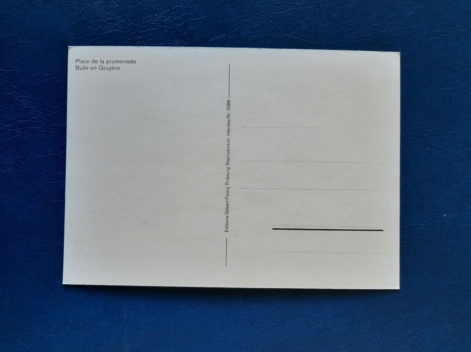 Cartoline postali: Ansichtskarte,  Bulle, Place de la promenade  – Usato da Marly venduto da neu-adlerauge65 1