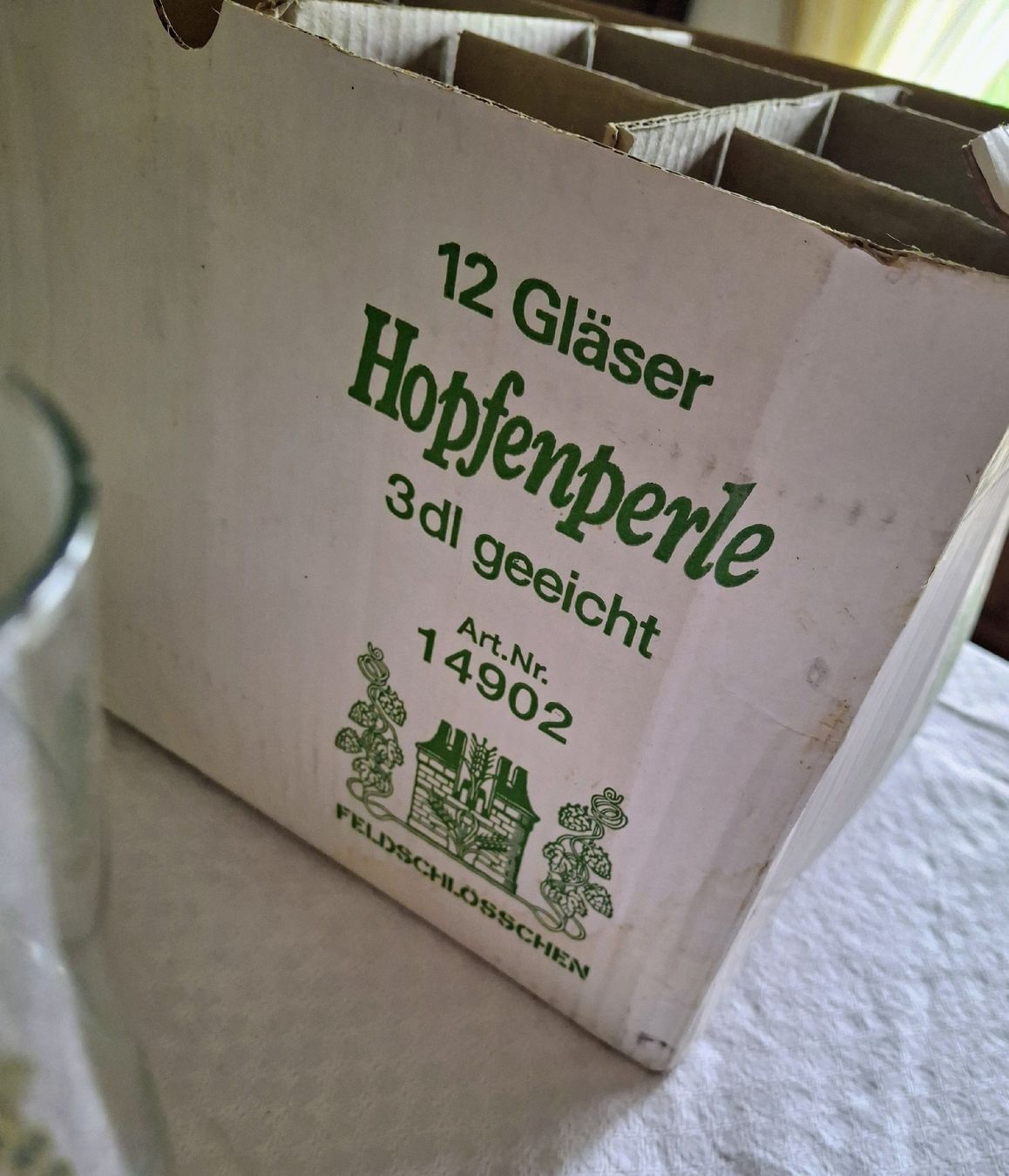 Feldschlösschen Verres: 11 Biergläser Original Feldschlösschen – Neuf (Voir description) à Môtier (Vully) par Champperbou 2