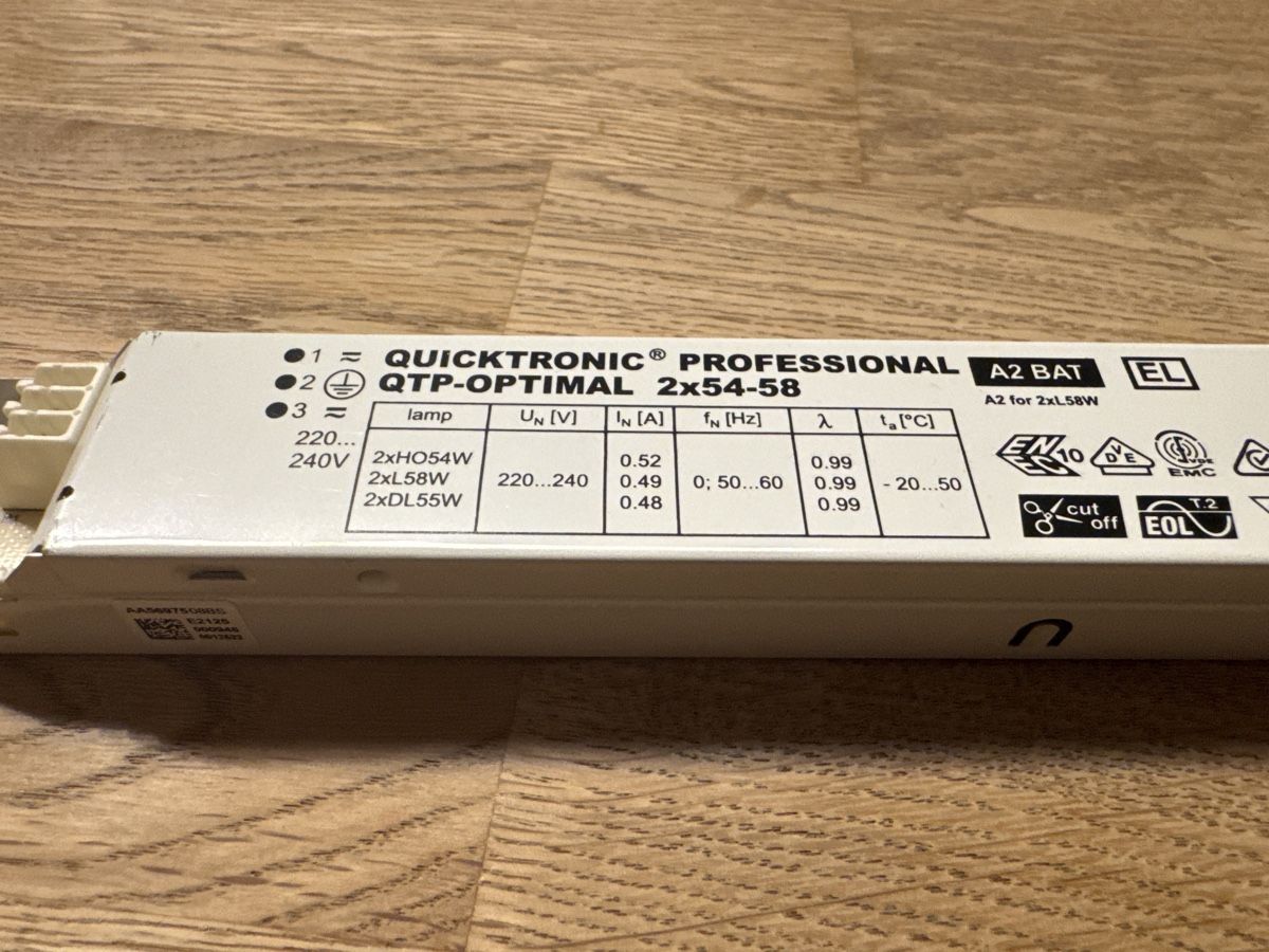 Osram Componenti elettronici: EVG Quicktronic QTP-Optimal 2x54-58W 220-240 – Usato da Thun venduto da Topmat 1