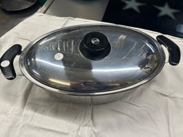 AMC BRÄTER OVAL MIT EINSATZ UND DECKEL
