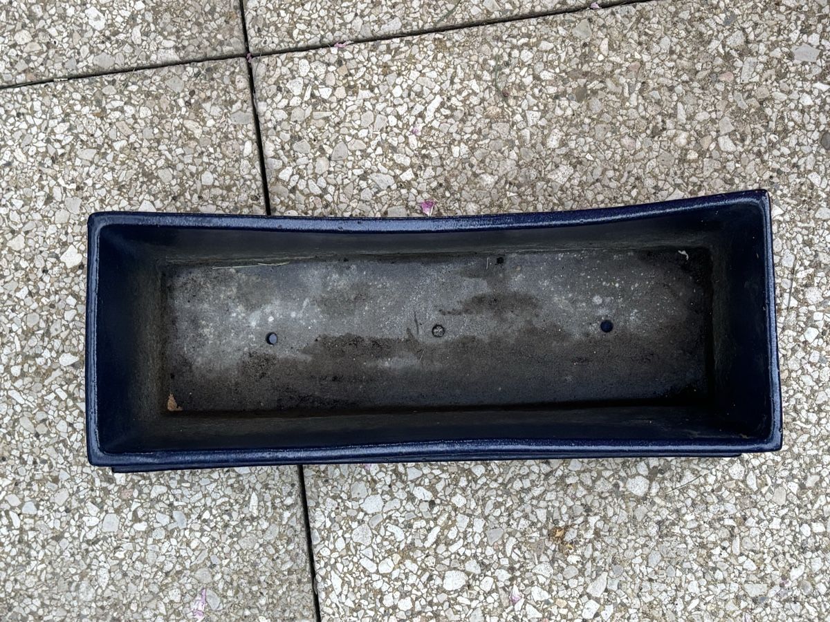 Blumentöpfe: Schöner Dunkelblaue Pflanzenschale mit Untersetzer – Gebraucht aus Urdorf von leoale 4