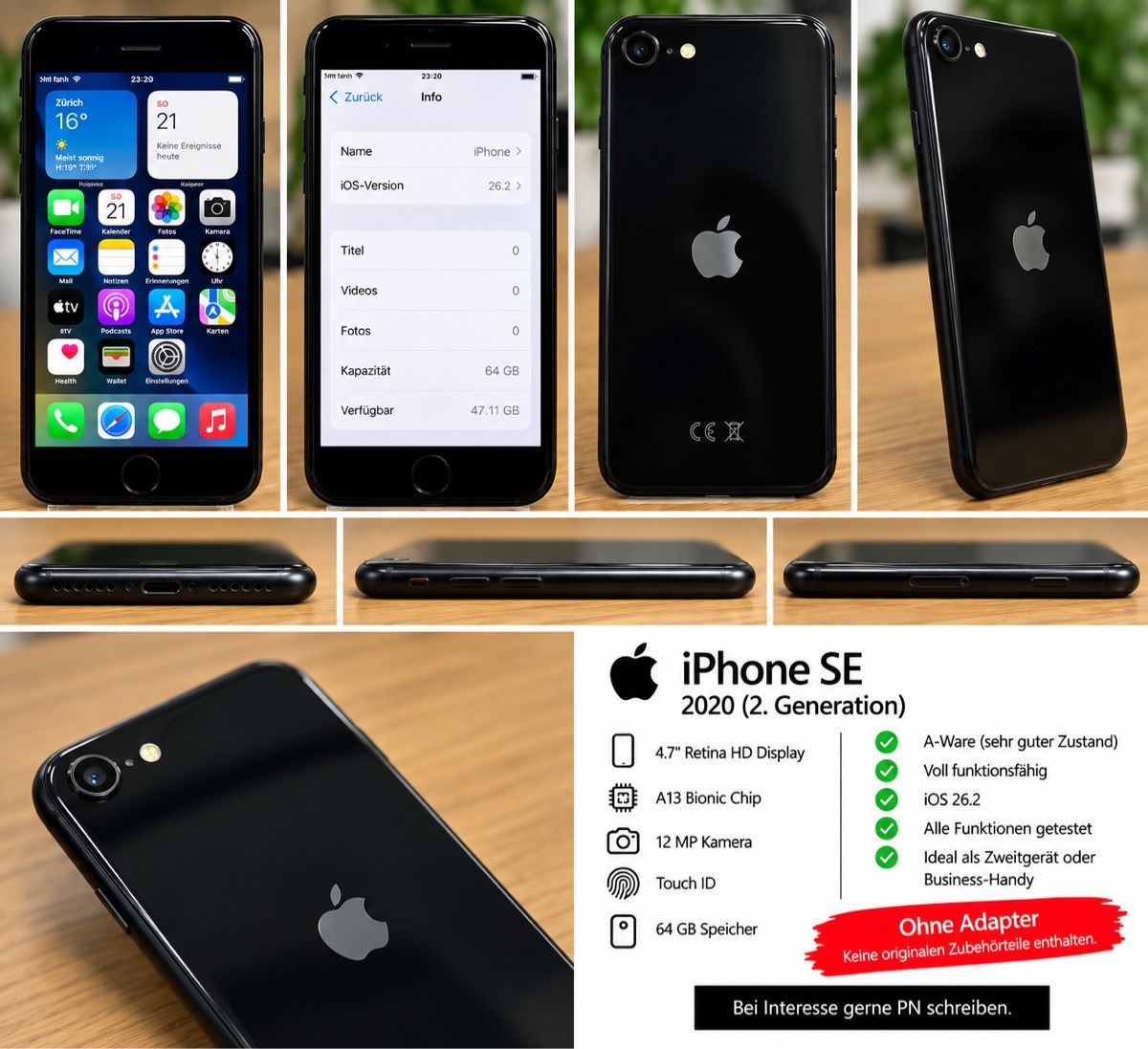 Apple Telefoni cellulari / Smartphones: Apple Iphone SE 64GB (2020) – Usato da Liestal venduto da JGVOS 2