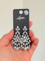 Boucles d'oreilles Lovisa zirconium argentées neuves