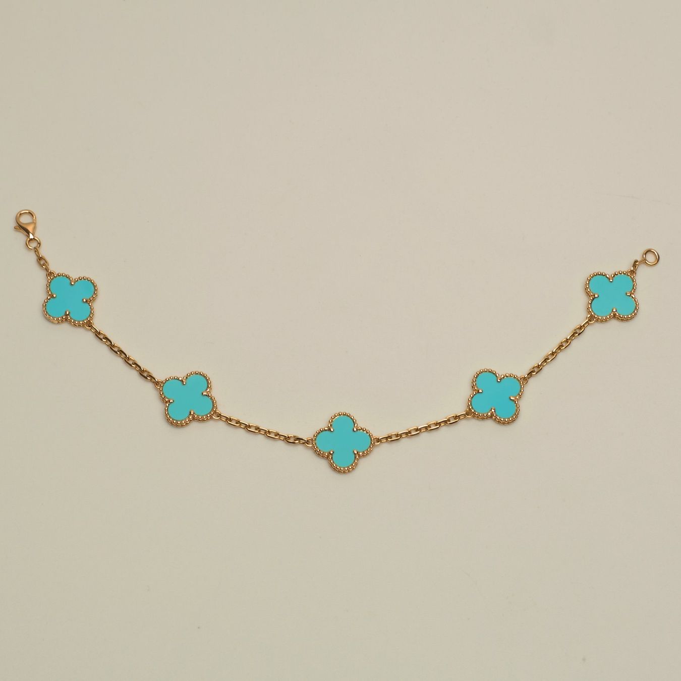Van Cleef Bracciali & Braccialetti: Authentique Bracelet VAN CLEEF ARPELS Alhambra turquoise – Nuovo (secondo la descrizione) da Carouge GE venduto da TLD 8