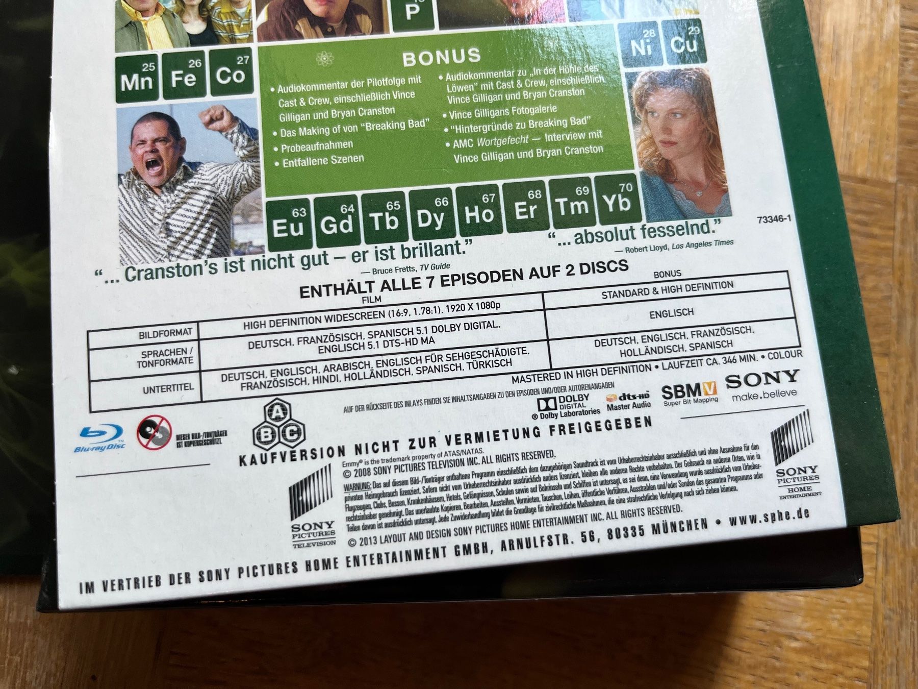 Tutti i DVDs: Breaking Bad Complete Series Blu-Ray Disc – Usato da Zofingen venduto da King. 4