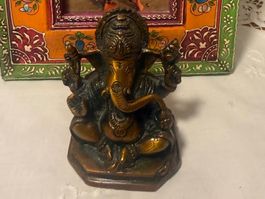 Ganesha  Figur aus Bronze antik