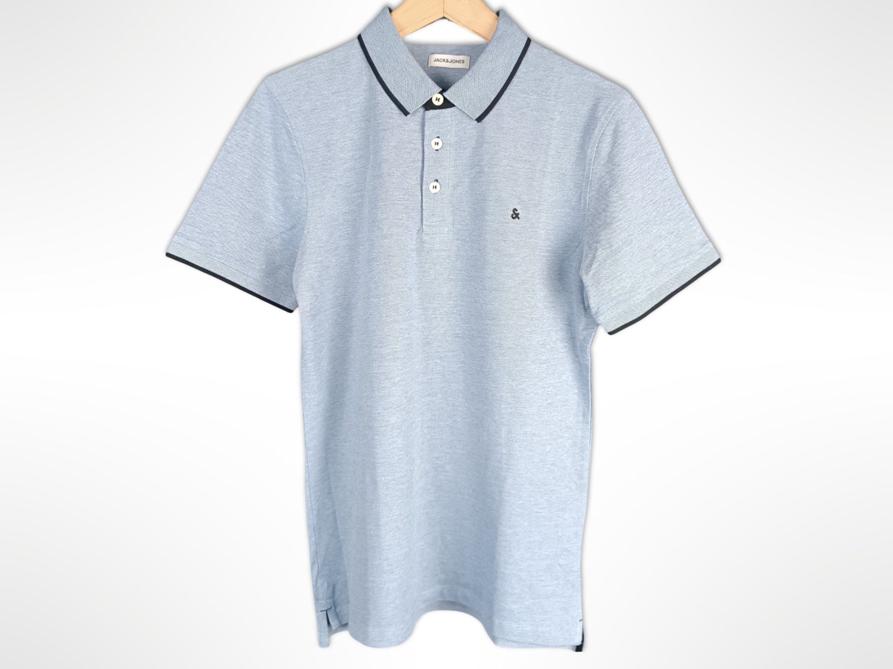 Jack & Jones Magliette Polo: JACK&JONES Polohemd Blau/Weiss 2 Stk. – Nuovo (secondo la descrizione) da Suhr venduto da Restwert_Suhr 5