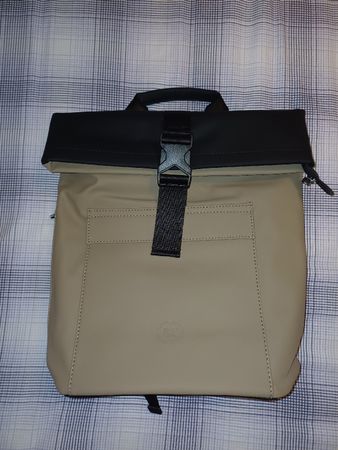 Rains Rolltop Rucksack, Beige - Stylish and Practical!