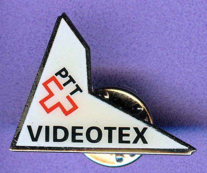 Plaketten & Abzeichen: PTT   VIDEOTEX – Gebraucht aus Winterthur von Sammleroase