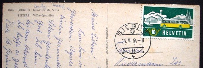 Cartes postales: SIERRE Quartier de Villa – D'occasion à Jona par philajona 1