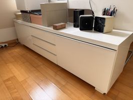 Weisses Sideboard mit Schubladen, Top Zustand!