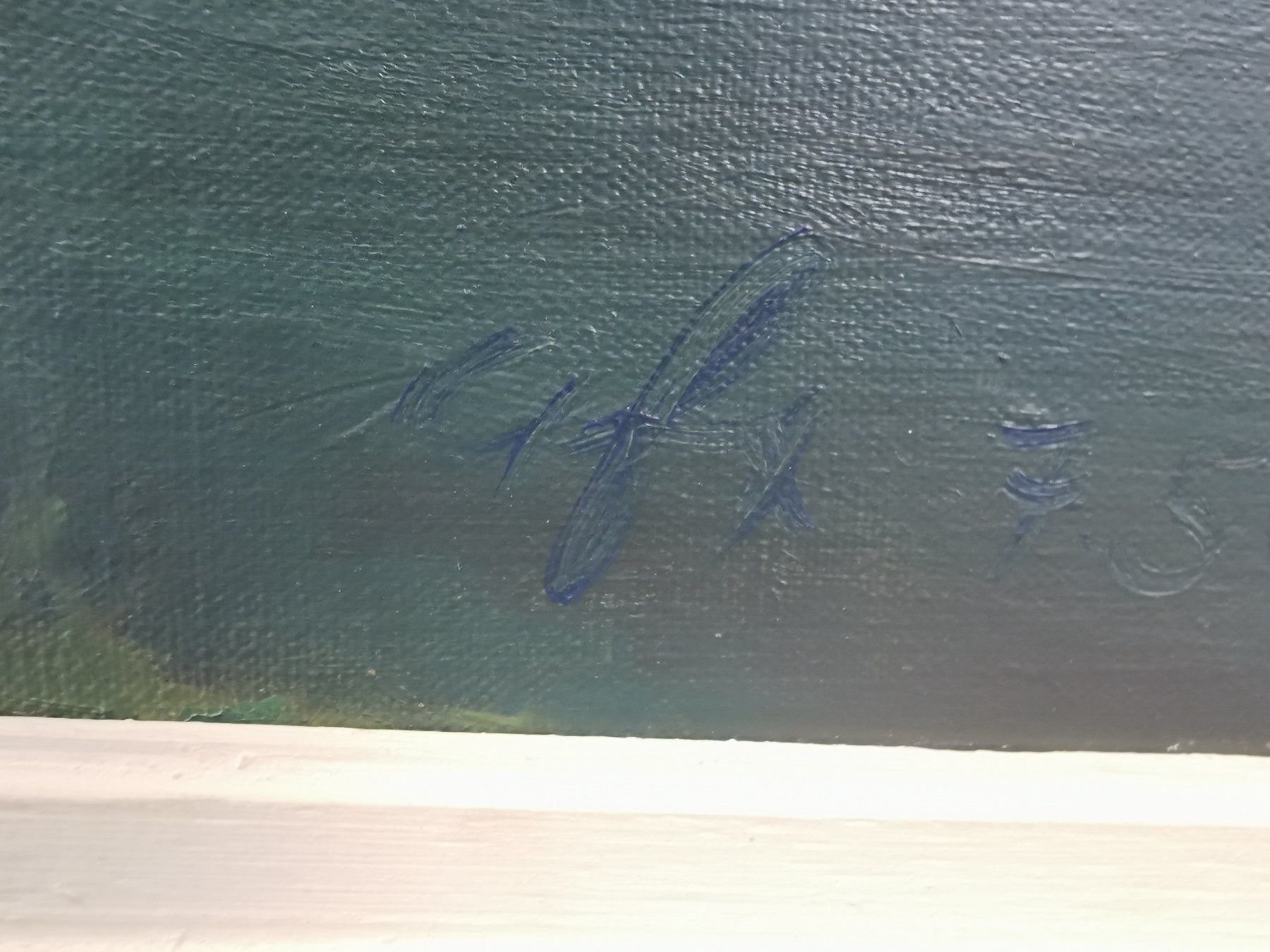 Gemälde: HUILE SUR TOILE SIGNÉE ET DATÉE 56 – Gebraucht aus Genève von Qanil77 3